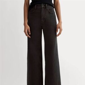Everlane Black Wide-Leg Jeans